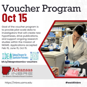 IDeA National Resource for Quantitative Proteomics Voucher Program. Next round due Oct 15.